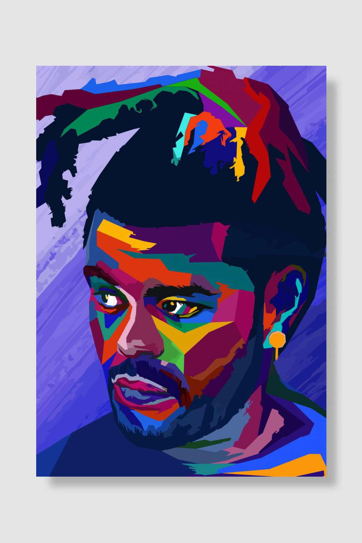 The Weeknd Abstract Müzik Poster Çerçevesiz Yüksek Kalite Müzik Afiş Duvar Poster