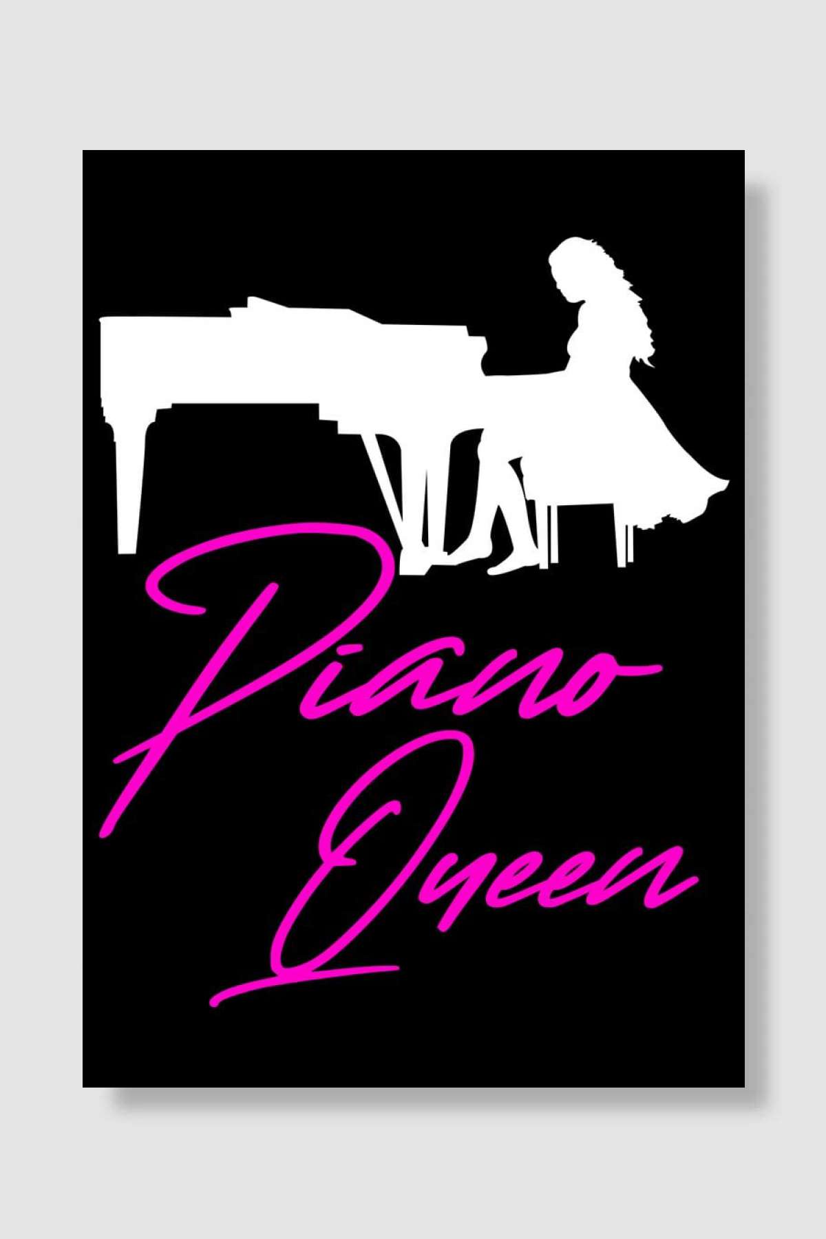 piano queen Müzik Poster Çerçevesiz Yüksek Kalite Müzik Afiş Duvar Poster