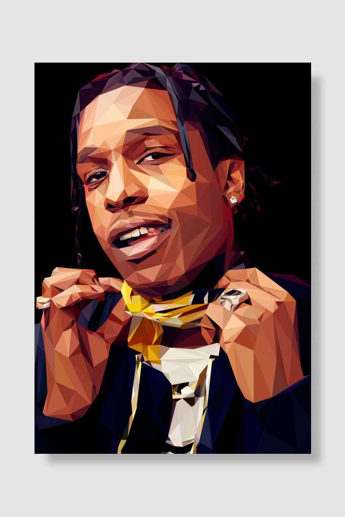 Asap Rocky Müzik Poster Çerçevesiz Yüksek Kalite Müzik Afiş Duvar Poster
