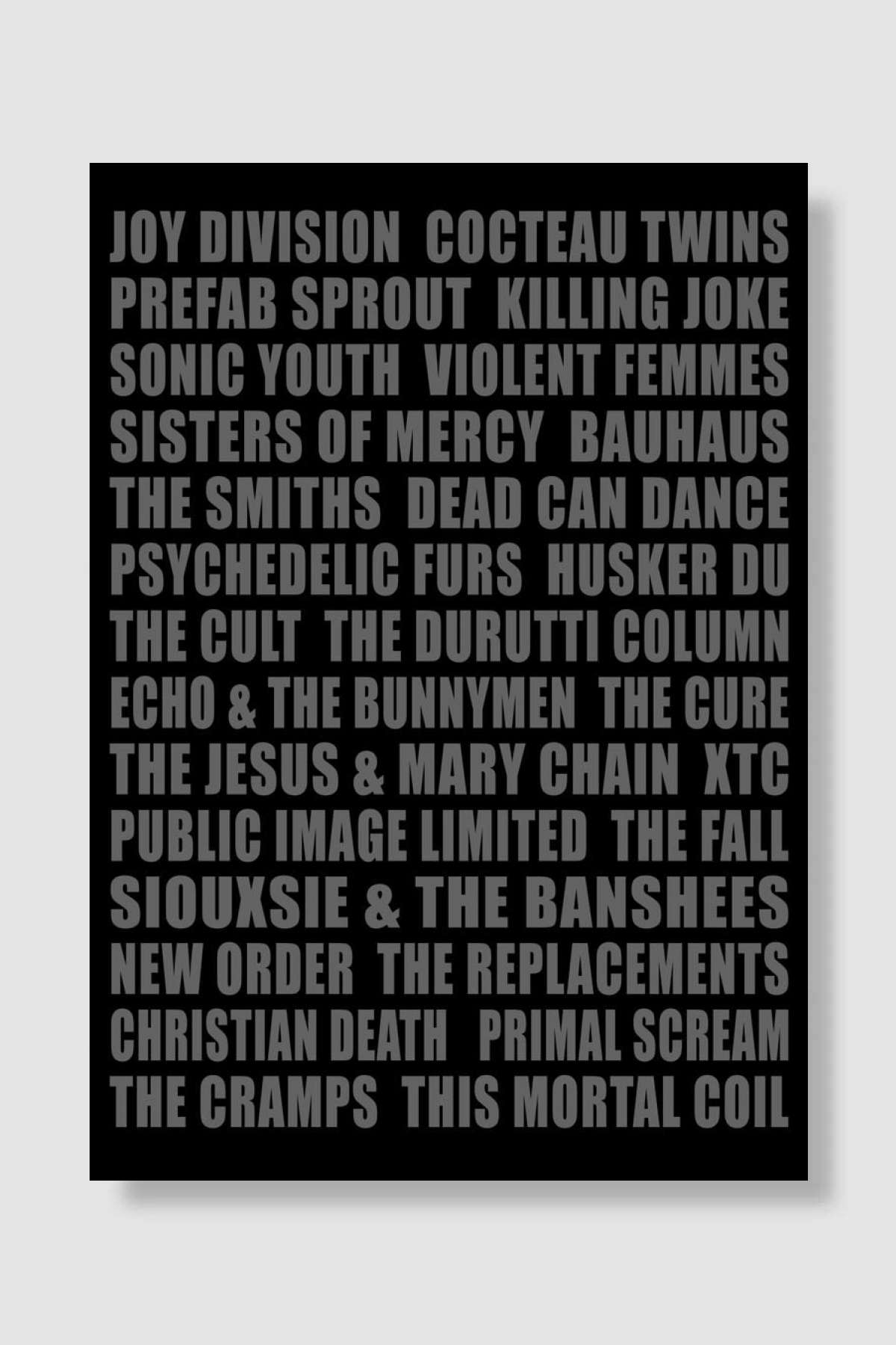 Alternative bands Müzik Poster Çerçevesiz Yüksek Kalite Müzik Afiş Duvar Poster