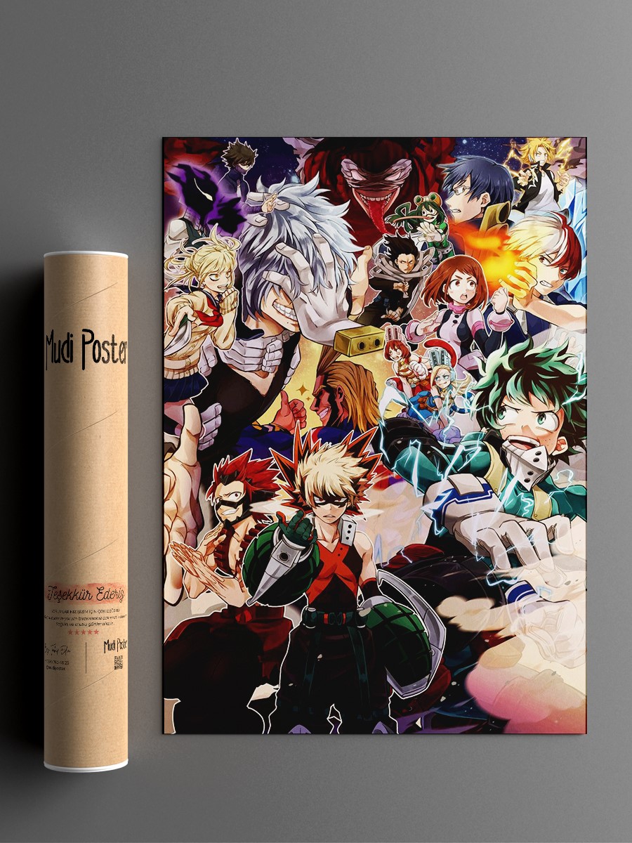 My Hero Academia Poster, Çerçevesiz Tv Film Poster