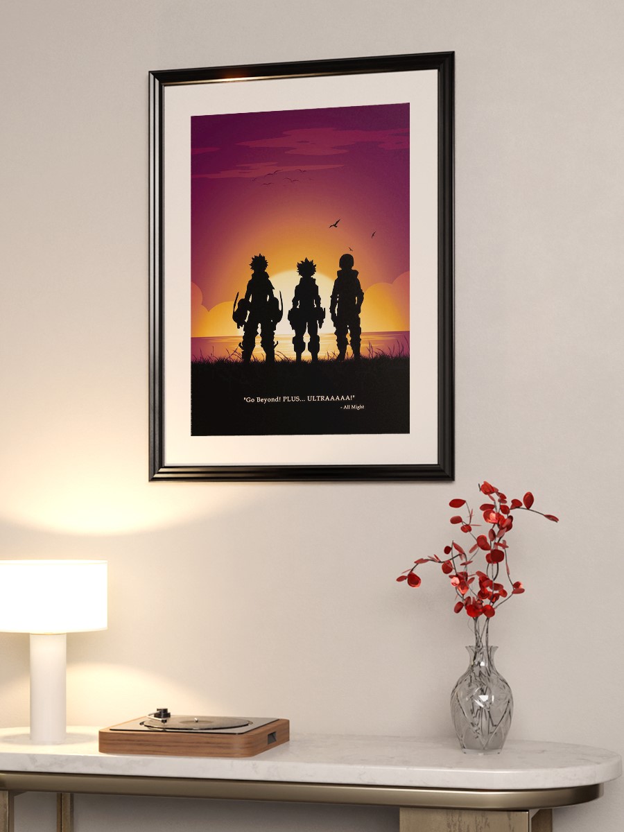 my hero academia deku Anime Poster Çerçevesiz Yüksek Kalite Anime Duvar Poster