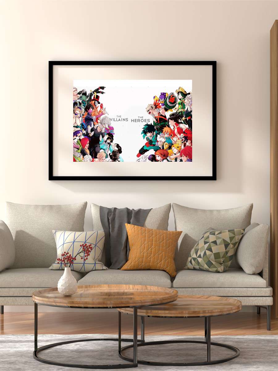 My Hero Academia Anime Poster Çerçevesiz Yüksek Kalite Anime Duvar Poster