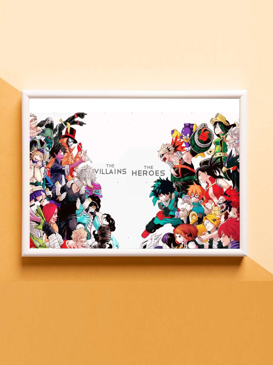 My Hero Academia Anime Poster Çerçevesiz Yüksek Kalite Anime Duvar Poster