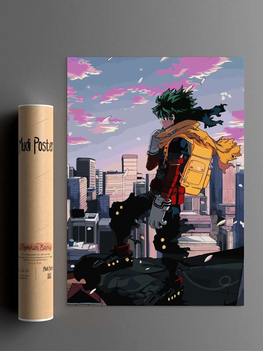 My Hero Academia Anime Poster Çerçevesiz Yüksek Kalite Anime Duvar Poster