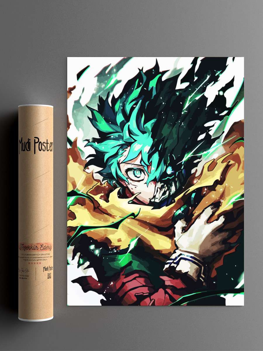 My Hero Academia Anime Poster Çerçevesiz Yüksek Kalite Anime Duvar Poster