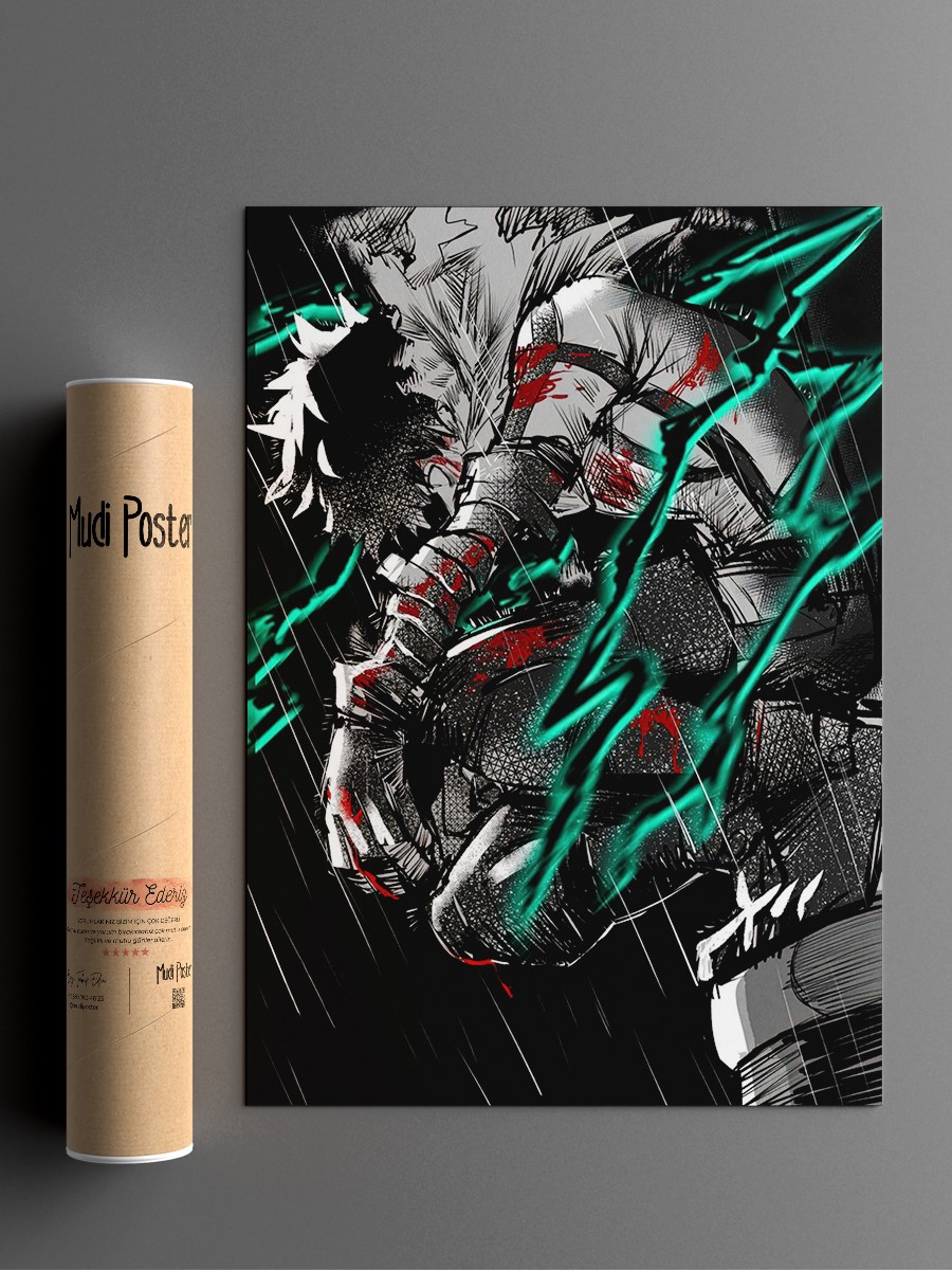 My Hero Academia Anime Poster Çerçevesiz Yüksek Kalite Anime Duvar Poster