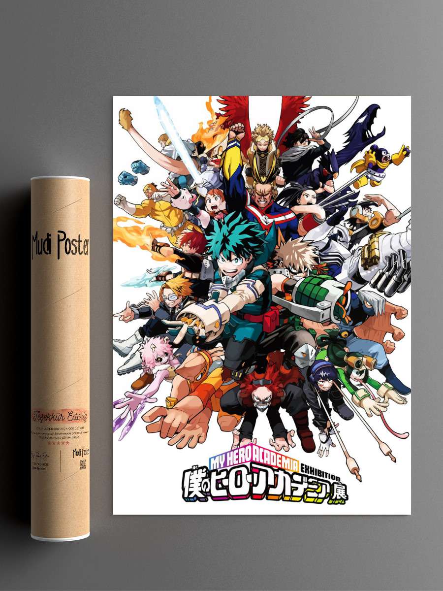 My Hero Academia Anime Poster Çerçevesiz Yüksek Kalite Anime Duvar Poster
