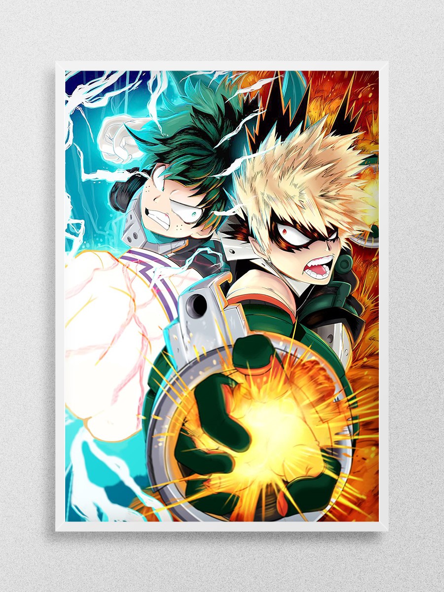 My Hero Academia Anime Poster Çerçevesiz Yüksek Kalite Anime Duvar Poster - En İyi Fiyatlarla