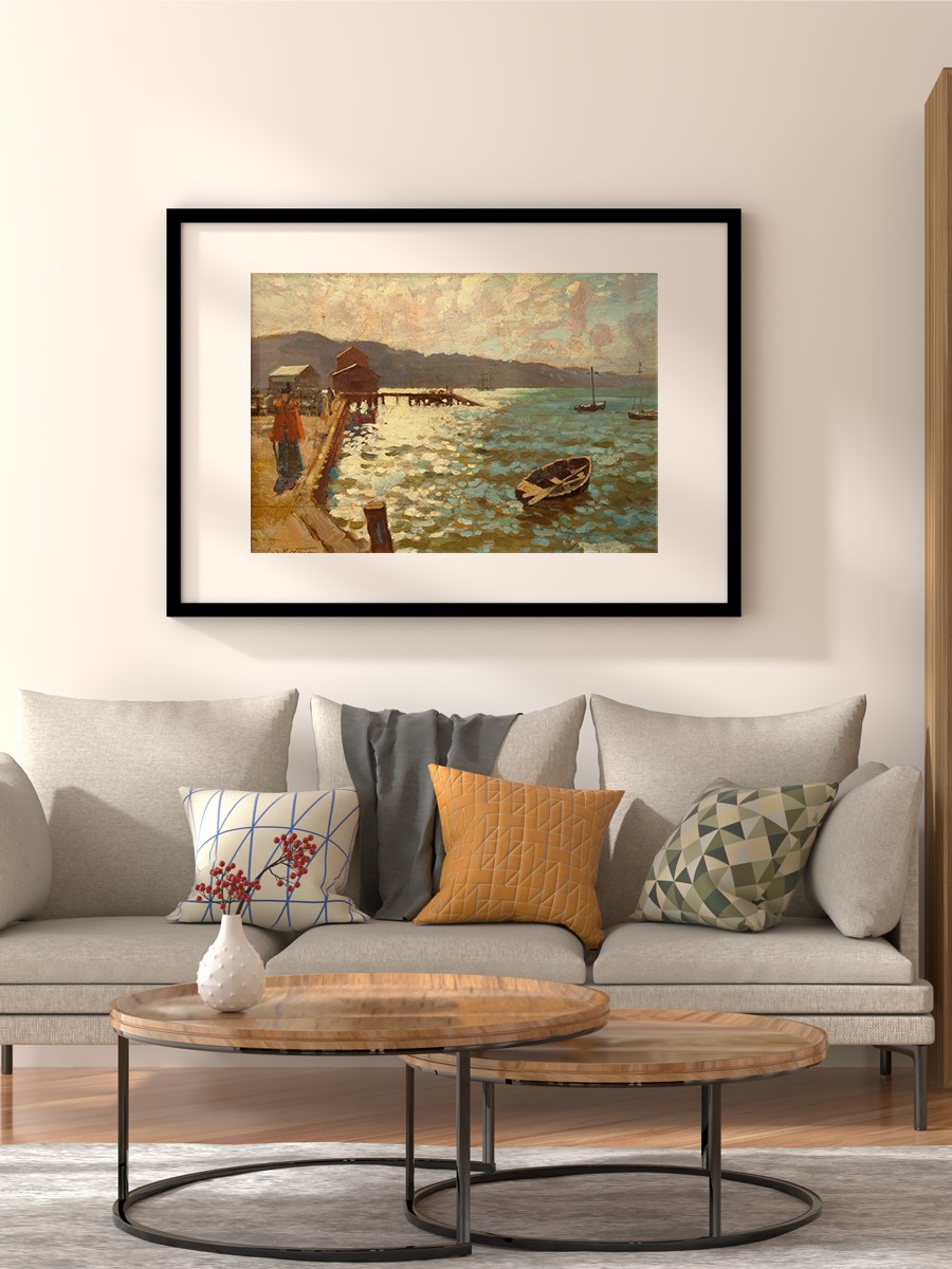 Nairn Wellington Harbor Tablo Sanatsal Ünlü Ressam Poster Çerçevesiz Yüksek Kalite Poster