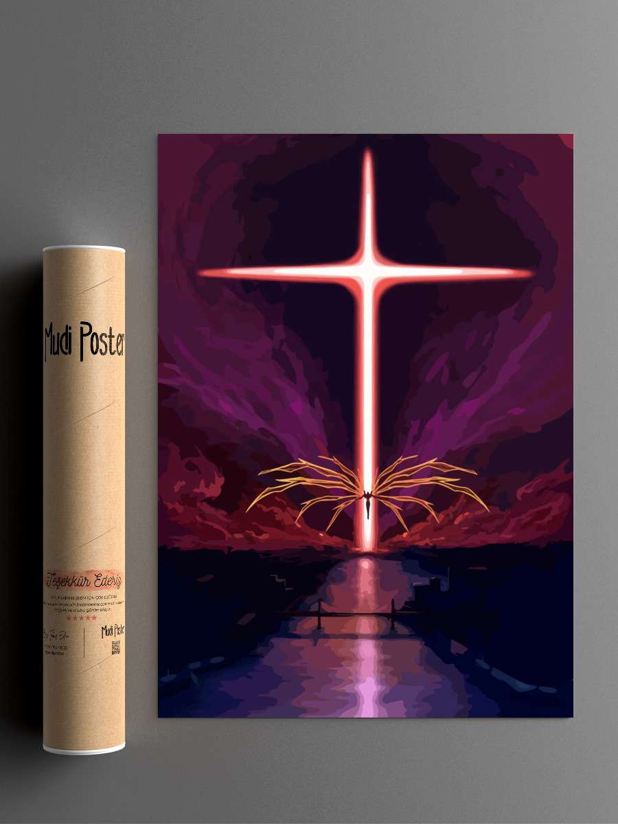 Neon genesis evangelion Anime Poster Çerçevesiz Yüksek Kalite Anime Duvar Poster