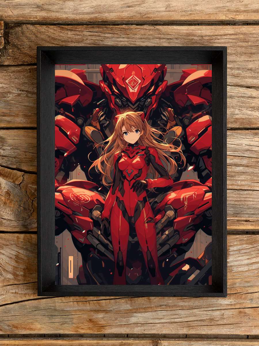 Neon Genesis Icon Asuka Anime Poster Çerçevesiz Yüksek Kalite Anime Duvar Poster