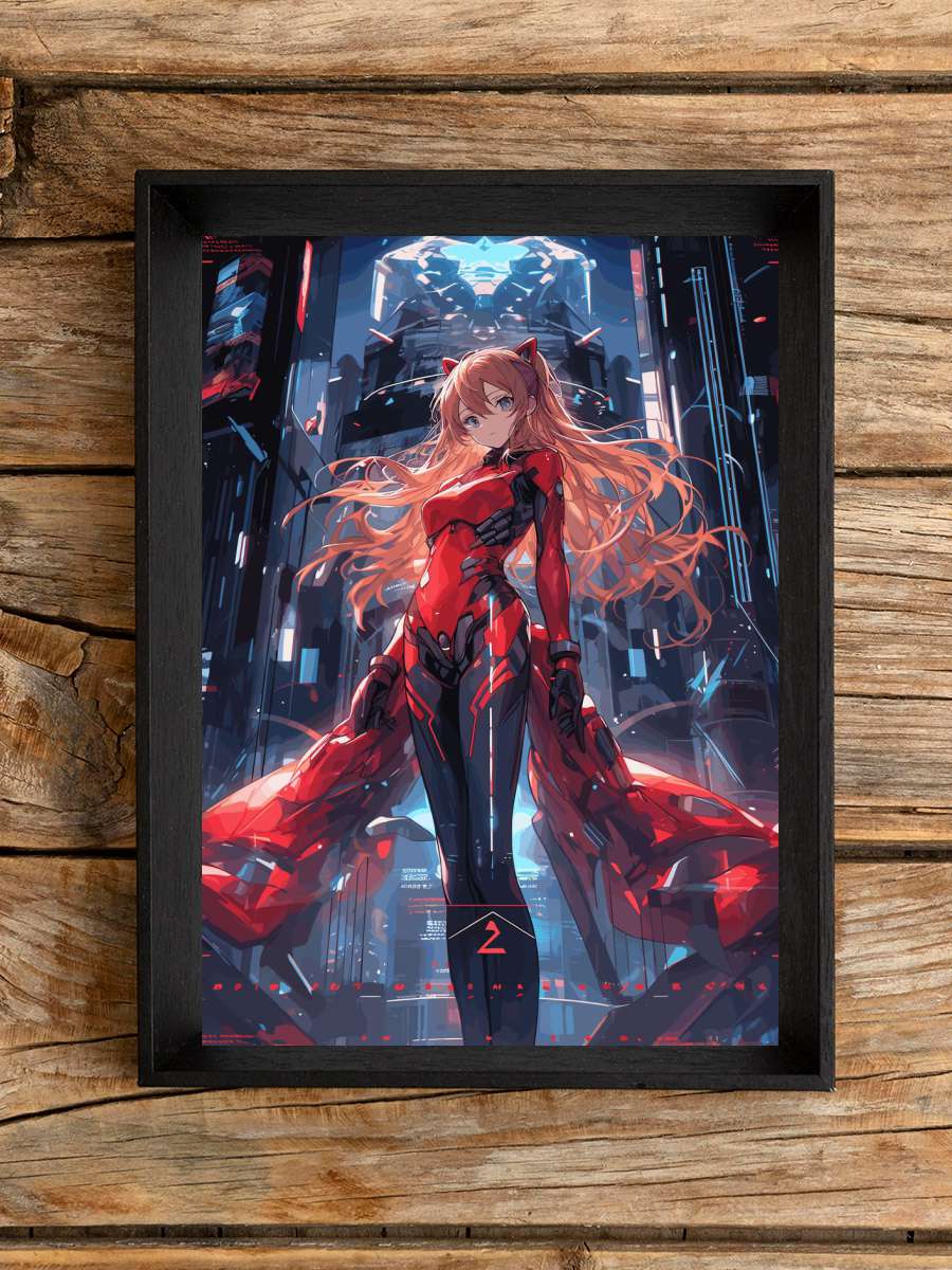 Neon Genesis Icon Asuka Anime Poster Çerçevesiz Yüksek Kalite Anime Duvar Poster