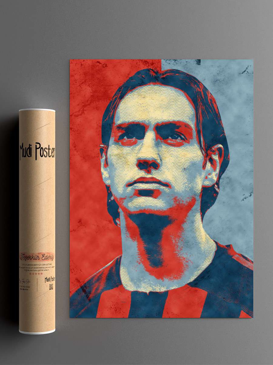nesta Futbol Poster Çerçevesiz Yüksek Kalite Futbolcu Duvar Poster