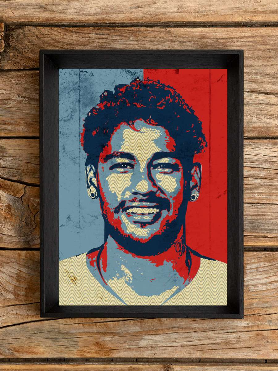 Neymar da Silva Santos J Futbol Poster Çerçevesiz Yüksek Kalite Futbolcu Duvar Poster