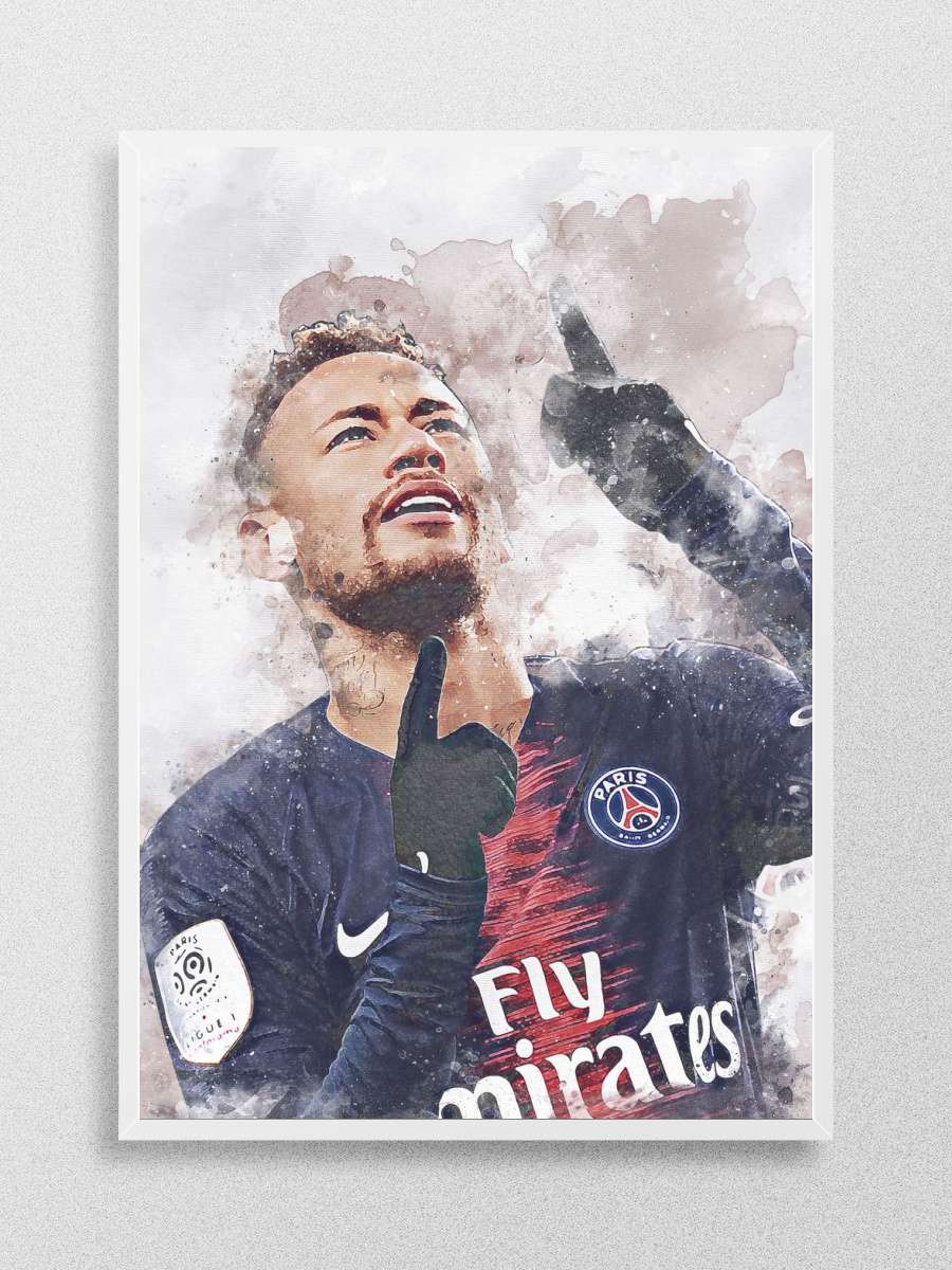 Neymar Futbol Poster Çerçevesiz Yüksek Kalite Futbolcu Duvar Poster