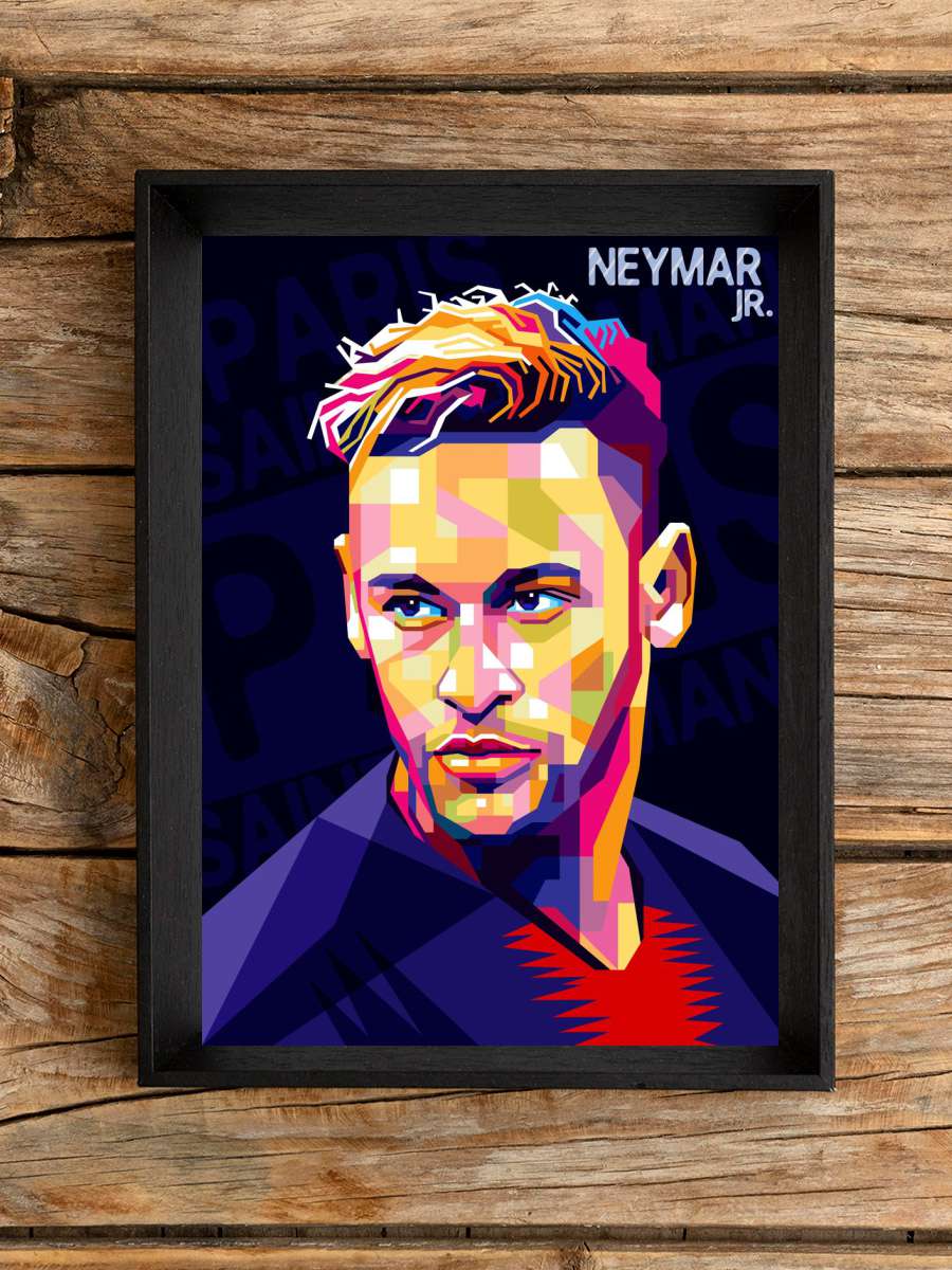 Neymar Jr Futbol Poster Çerçevesiz Yüksek Kalite Futbolcu Duvar Poster