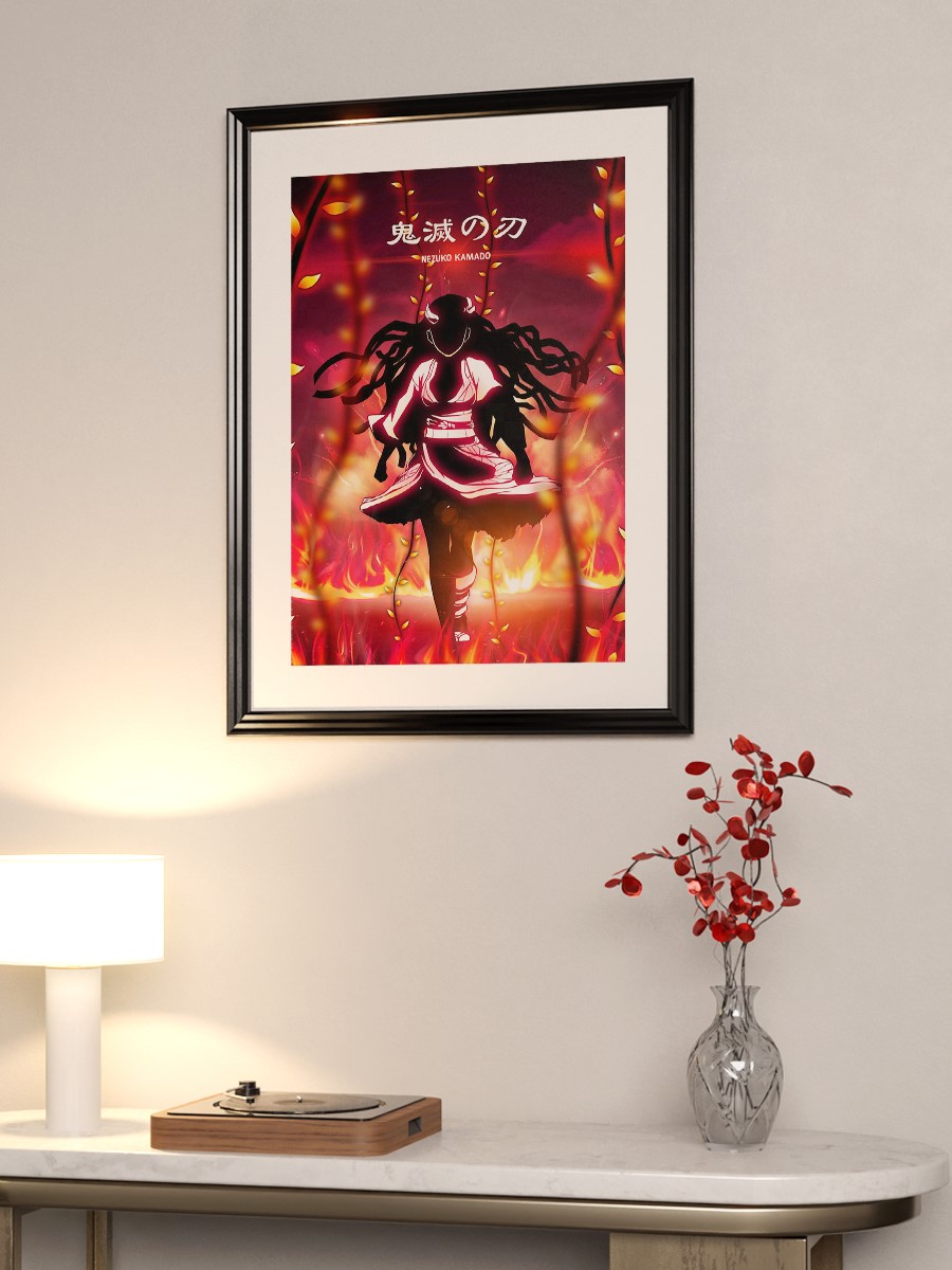 Nezuko attack mode Poster, Çerçevesiz Tv Film Poster
