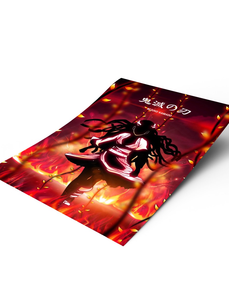 Nezuko attack mode Poster, Çerçevesiz Tv Film Poster