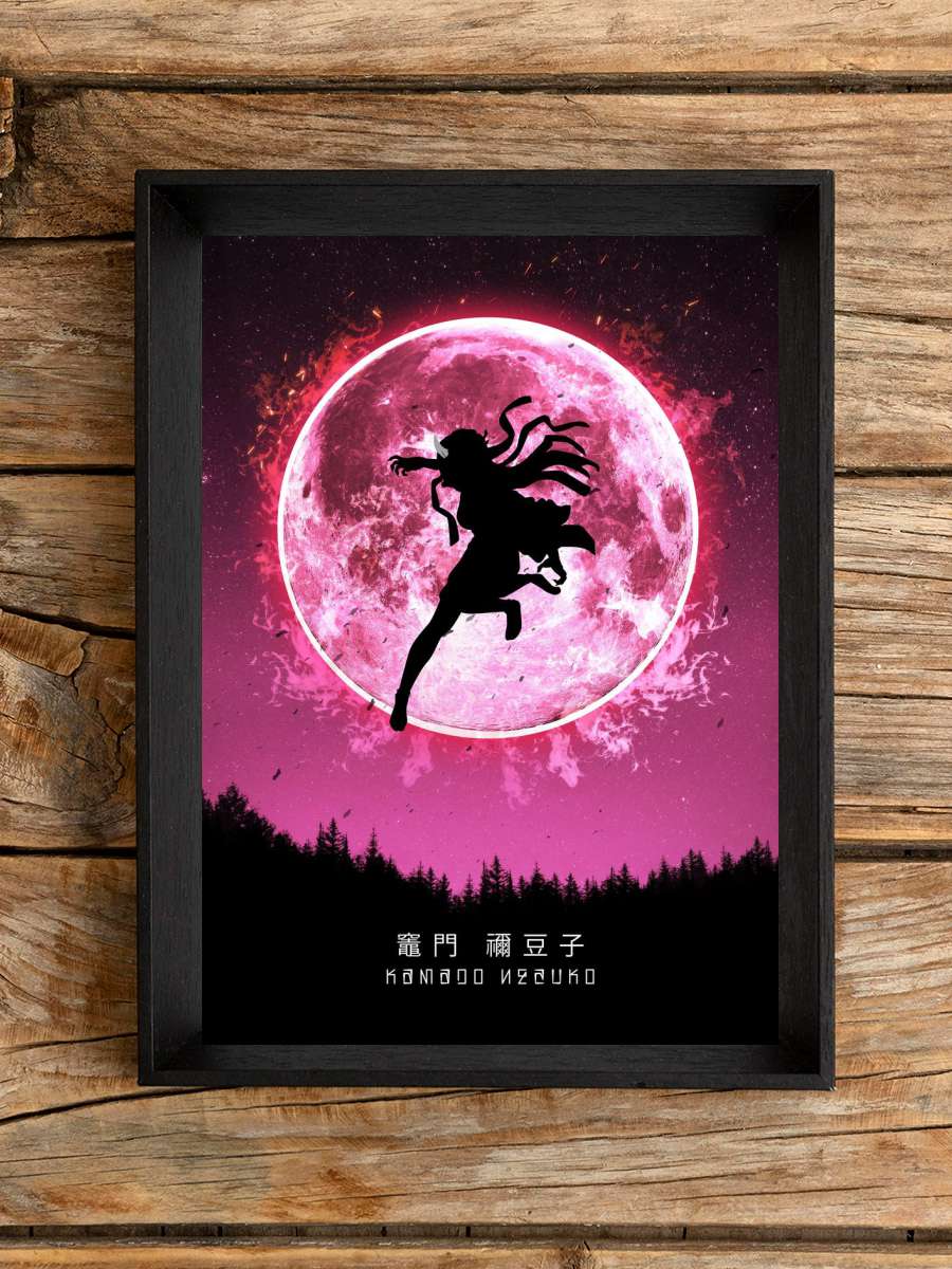 Nezuko Kamado Anime Poster Çerçevesiz Yüksek Kalite Anime Duvar Poster