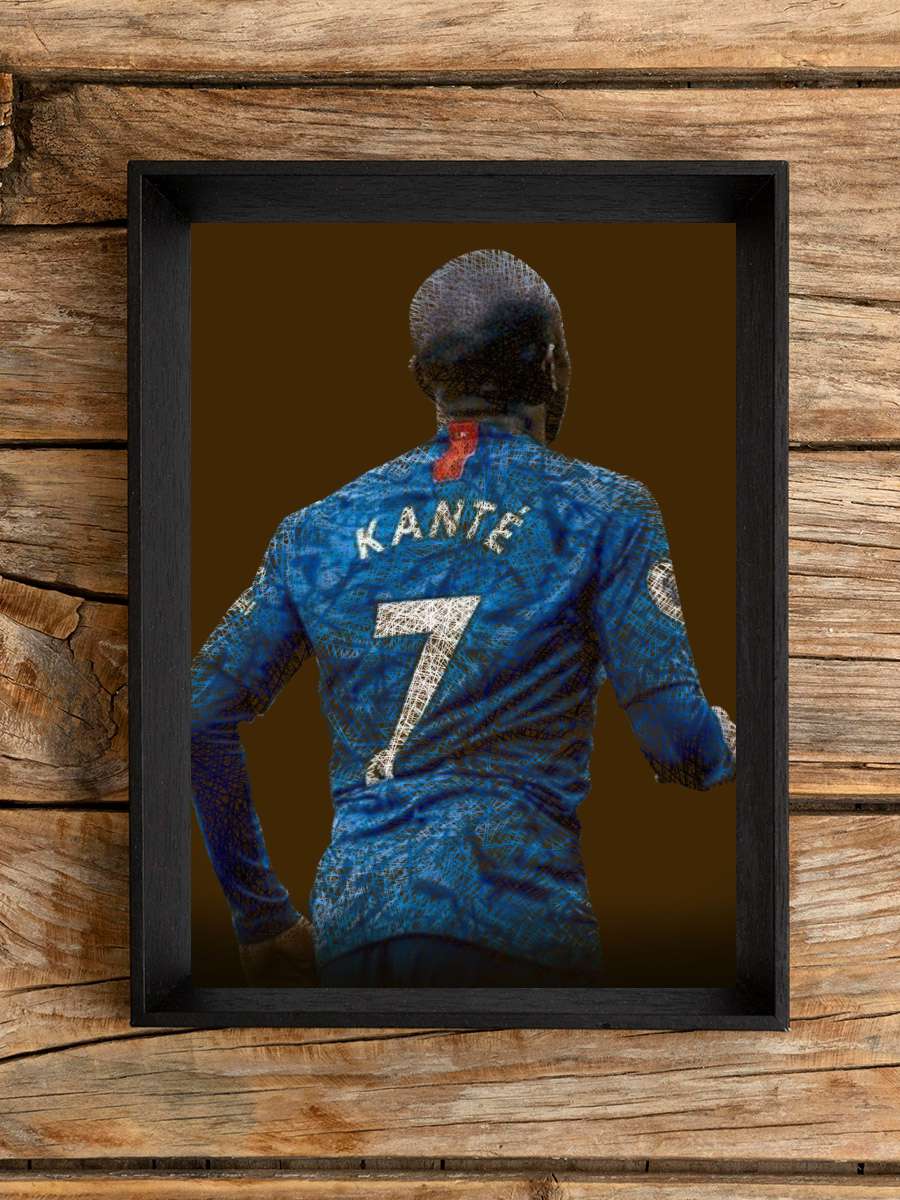 NGolo Kante Futbol Poster Çerçevesiz Yüksek Kalite Futbolcu Duvar Poster