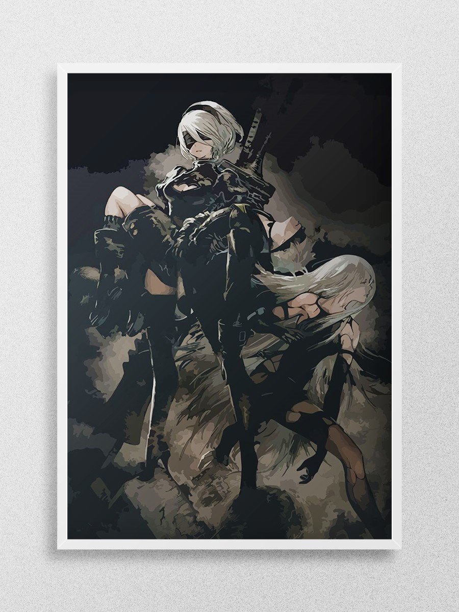 Nier  Anime Poster Çerçevesiz Yüksek Kalite Anime Duvar Poster