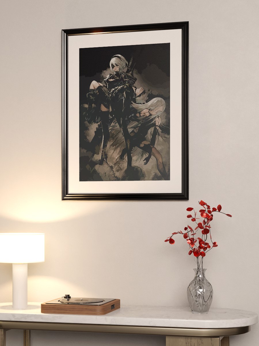 Nier  Anime Poster Çerçevesiz Yüksek Kalite Anime Duvar Poster