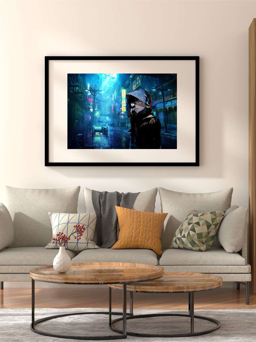 NIght Streets Anime Poster Çerçevesiz Yüksek Kalite Anime Duvar Poster