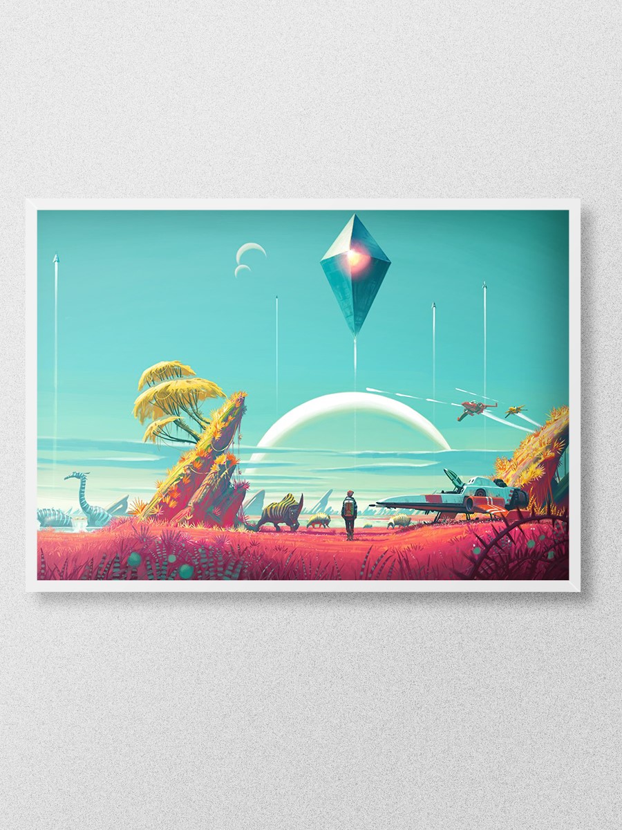 No Mans Sky Anime Poster Çerçevesiz Yüksek Kalite Anime Duvar Poster