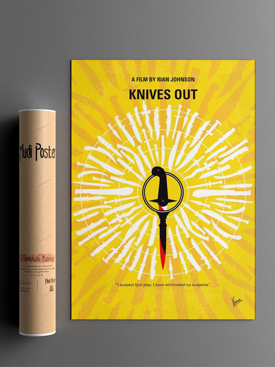 No1155 My Knives Out Poster, Çerçevesiz Tv Film Poster