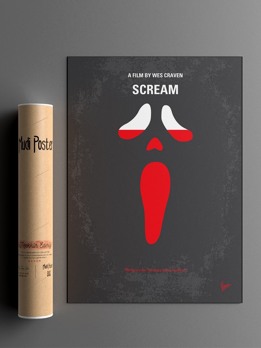 No121 My SCREAM Poster, Çerçevesiz Tv Film Poster