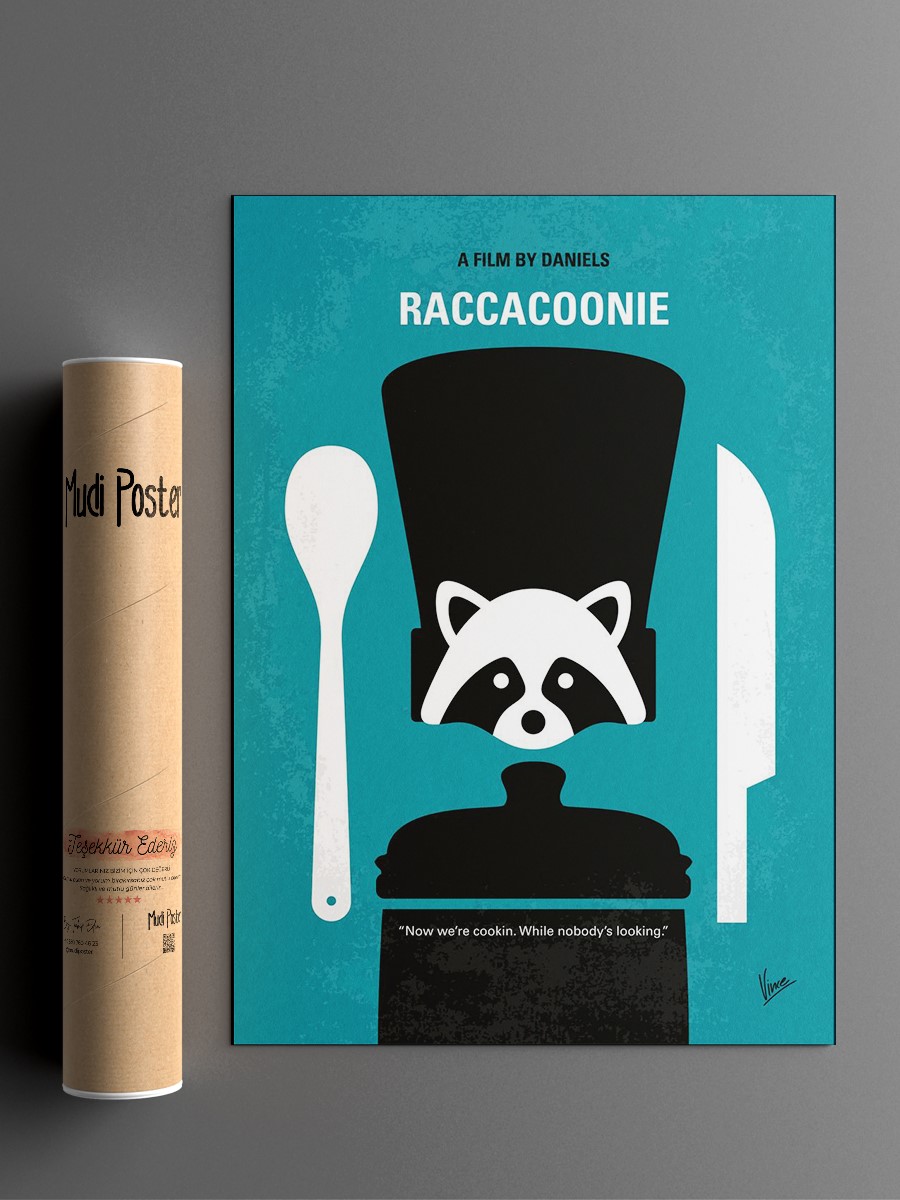 No1381 My Raccacoonie Poster, Çerçevesiz Tv Film Poster