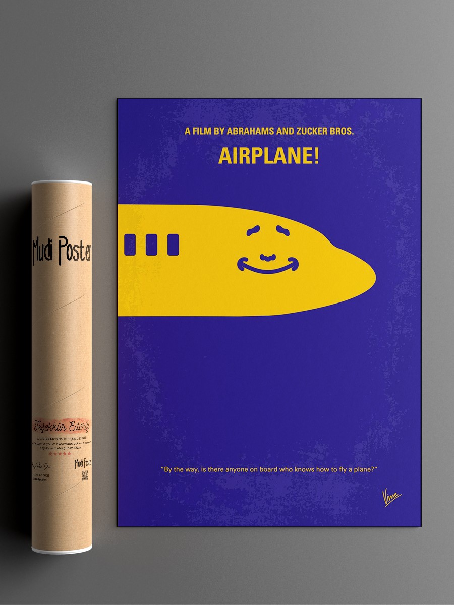 No392 Airplane Poster, Çerçevesiz Tv Film Poster