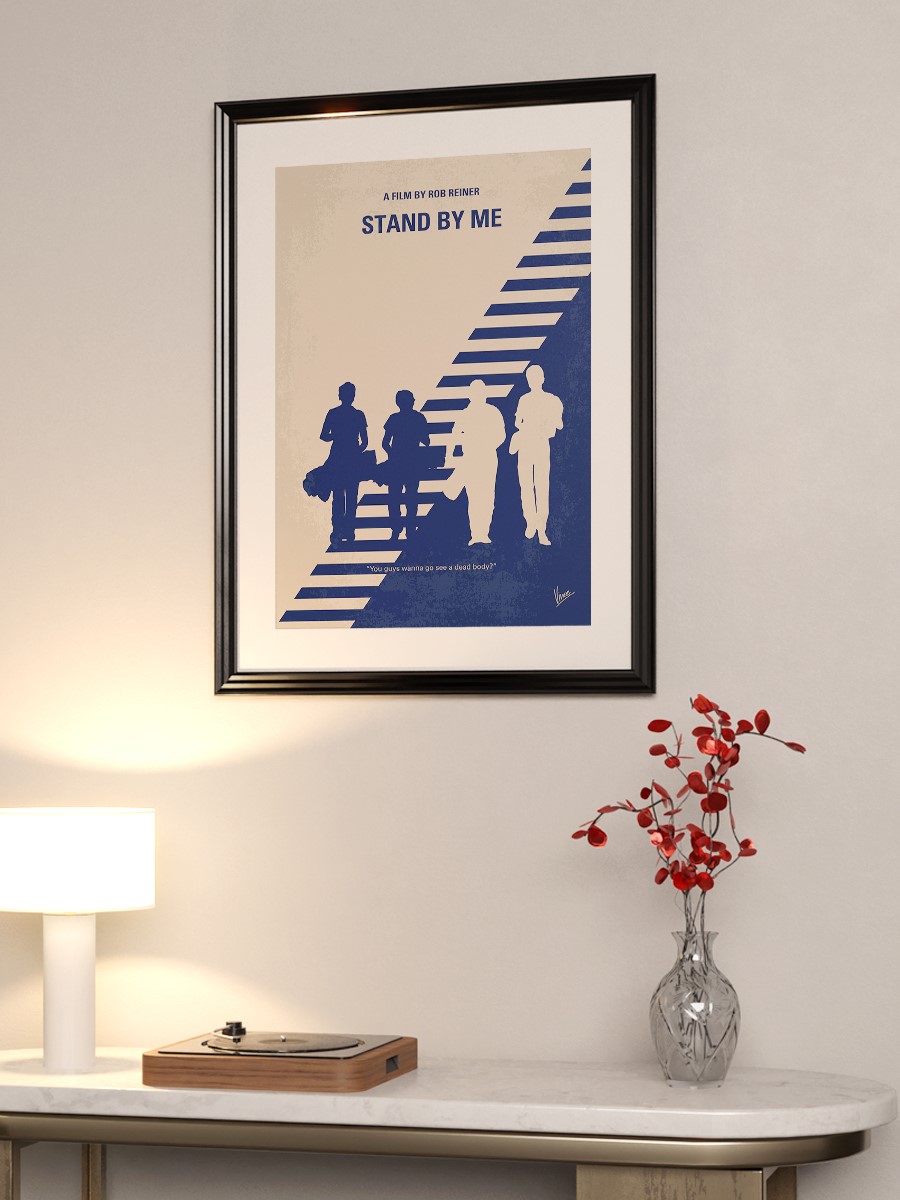 No429 My Stand by me minimal movie poster After the de ...  Poster, Çerçevesiz Tv Film Poster