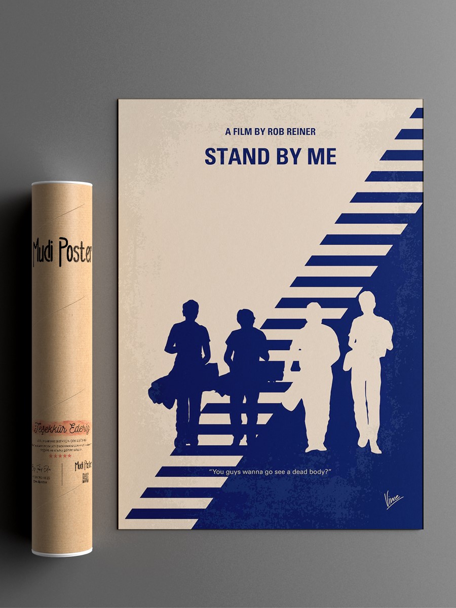 No429 My Stand by me minimal movie poster After the de ...  Poster, Çerçevesiz Tv Film Poster