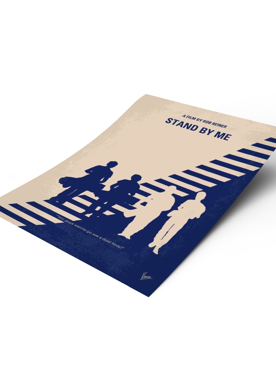 No429 My Stand by me minimal movie poster After the de ...  Poster, Çerçevesiz Tv Film Poster