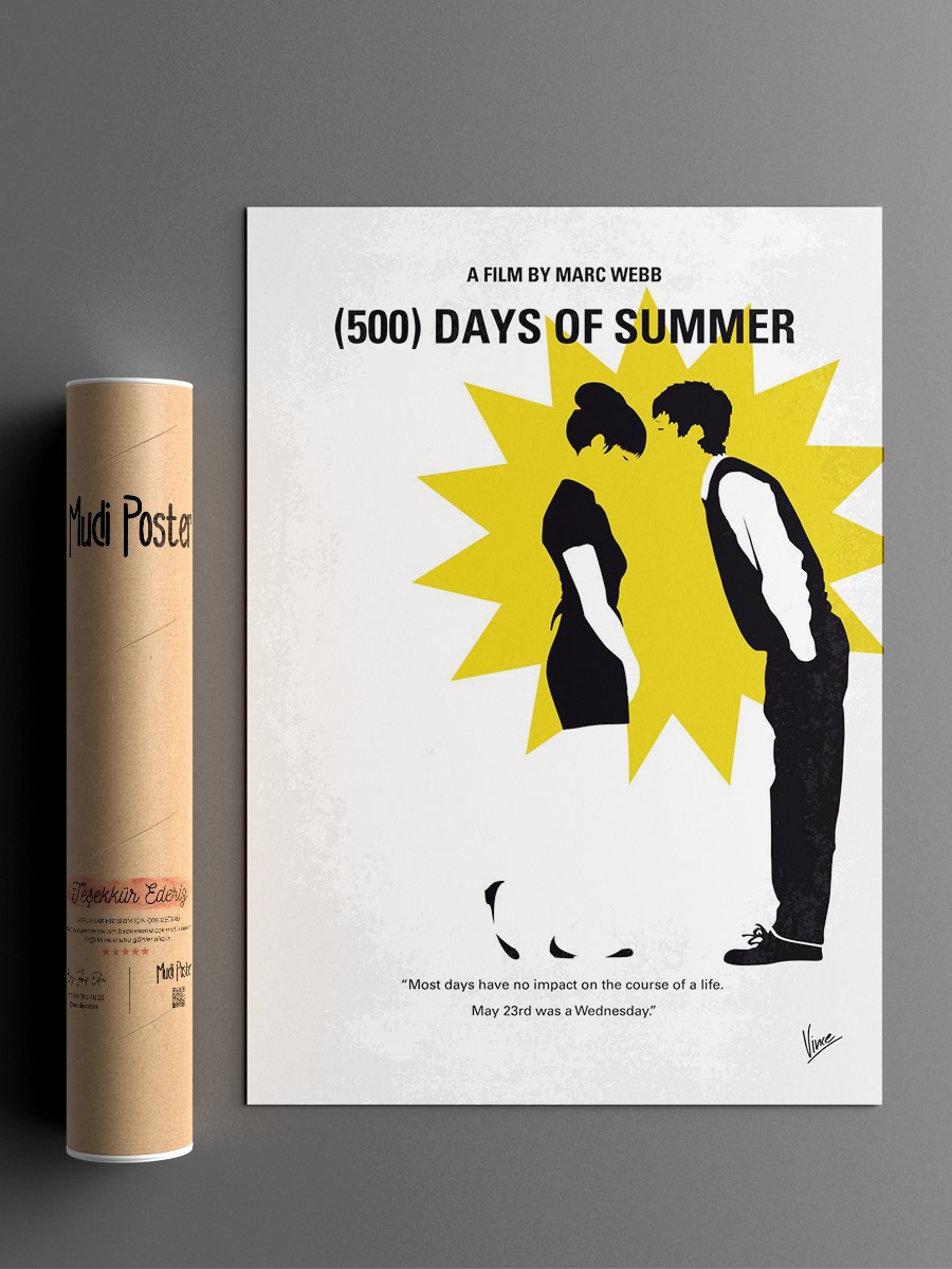 No500 My (500) Days Of Summer minimal movie poster An ...  Poster, Çerçevesiz Tv Film Poster