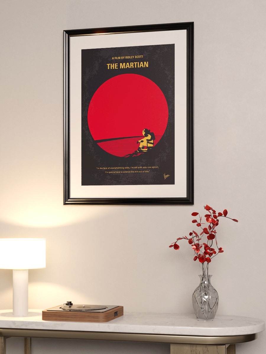 No620 My The Martian minimal movie poster During a man ...  Poster, Çerçevesiz Tv Film Poster