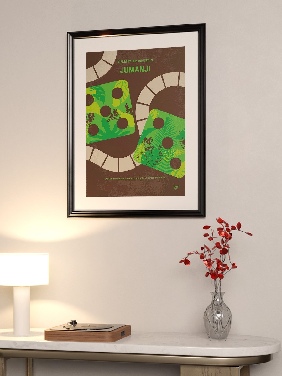 No653 My Jumanji minimal movie poster When two kids fi ...  Poster, Çerçevesiz Tv Film Poster