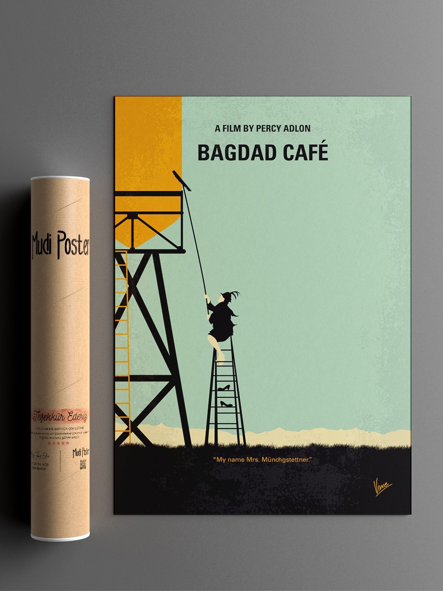 No964 My Bagdad Cafe minimal  Poster, Çerçevesiz Tv Film Poster
