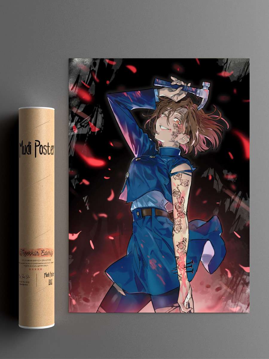 nobara jujutsu kaisen Anime Poster Çerçevesiz Yüksek Kalite Anime Duvar Poster