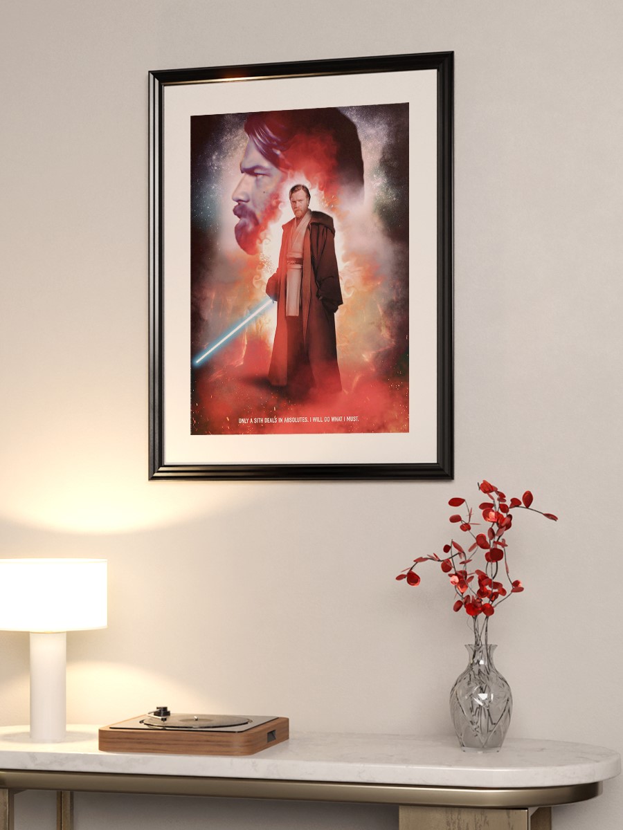 Obi Wan Kenobi Poster, Çerçevesiz Tv Film Poster