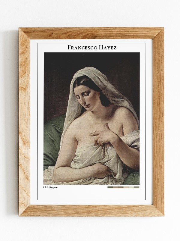 Francesco Hayez Odalisque Poster
