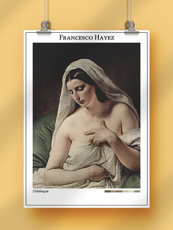 Francesco Hayez Odalisque Poster