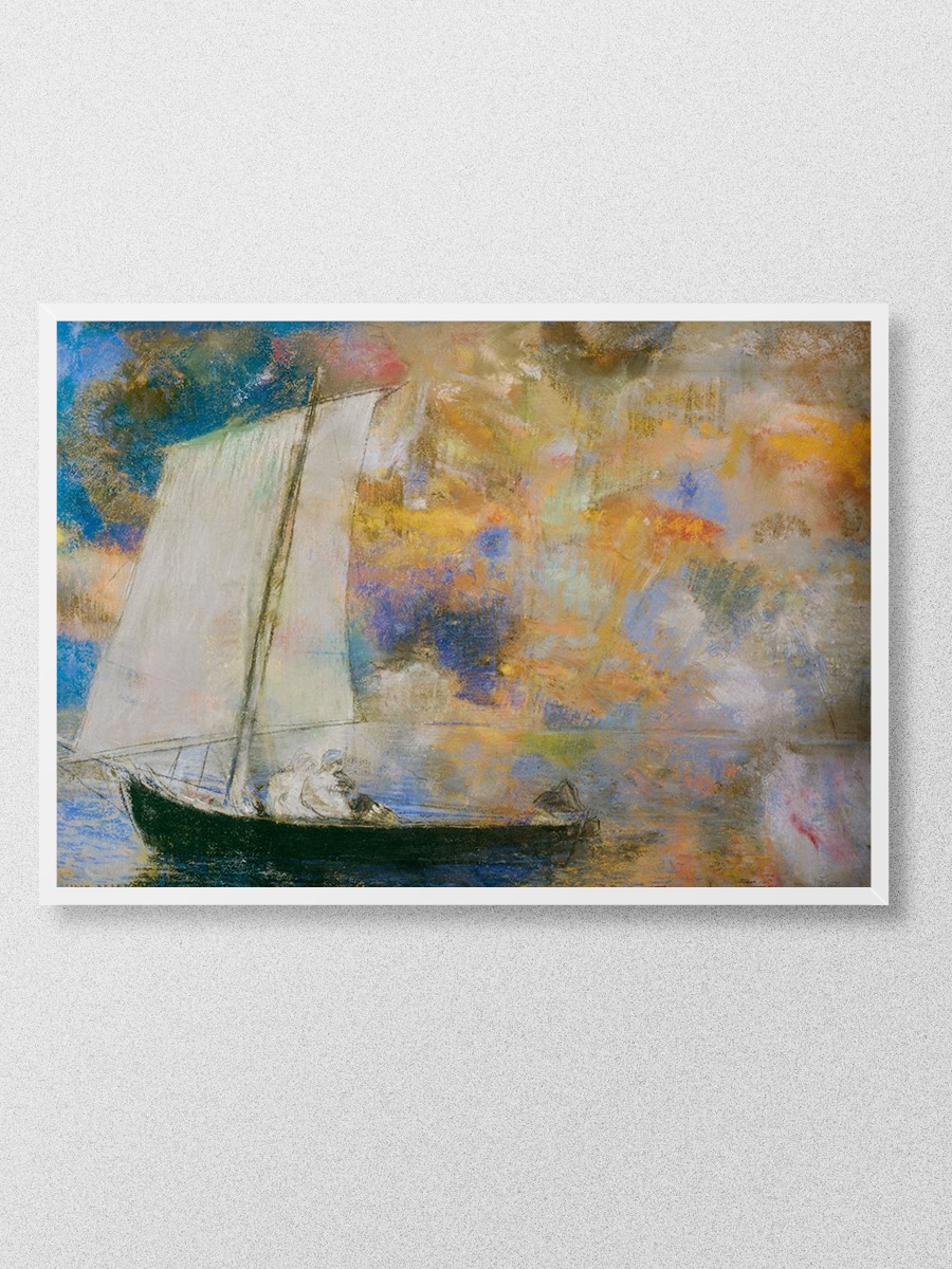 Odilon Redon Flower Clouds Tablo Sanatsal Ünlü Ressam Poster Çerçevesiz Yüksek Kalite Poster