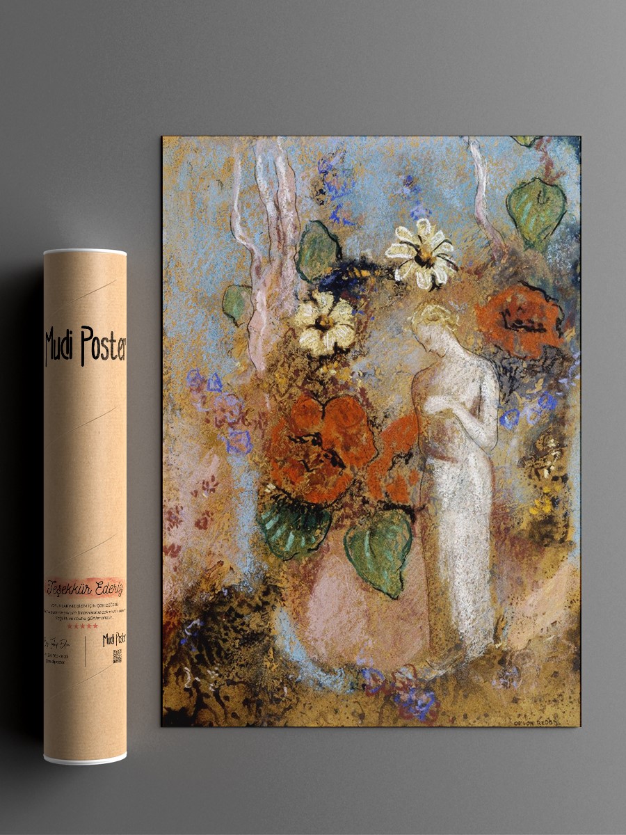 Odilon Redon Pandora Tablo Sanatsal Ünlü Ressam Poster Çerçevesiz Yüksek Kalite Poster