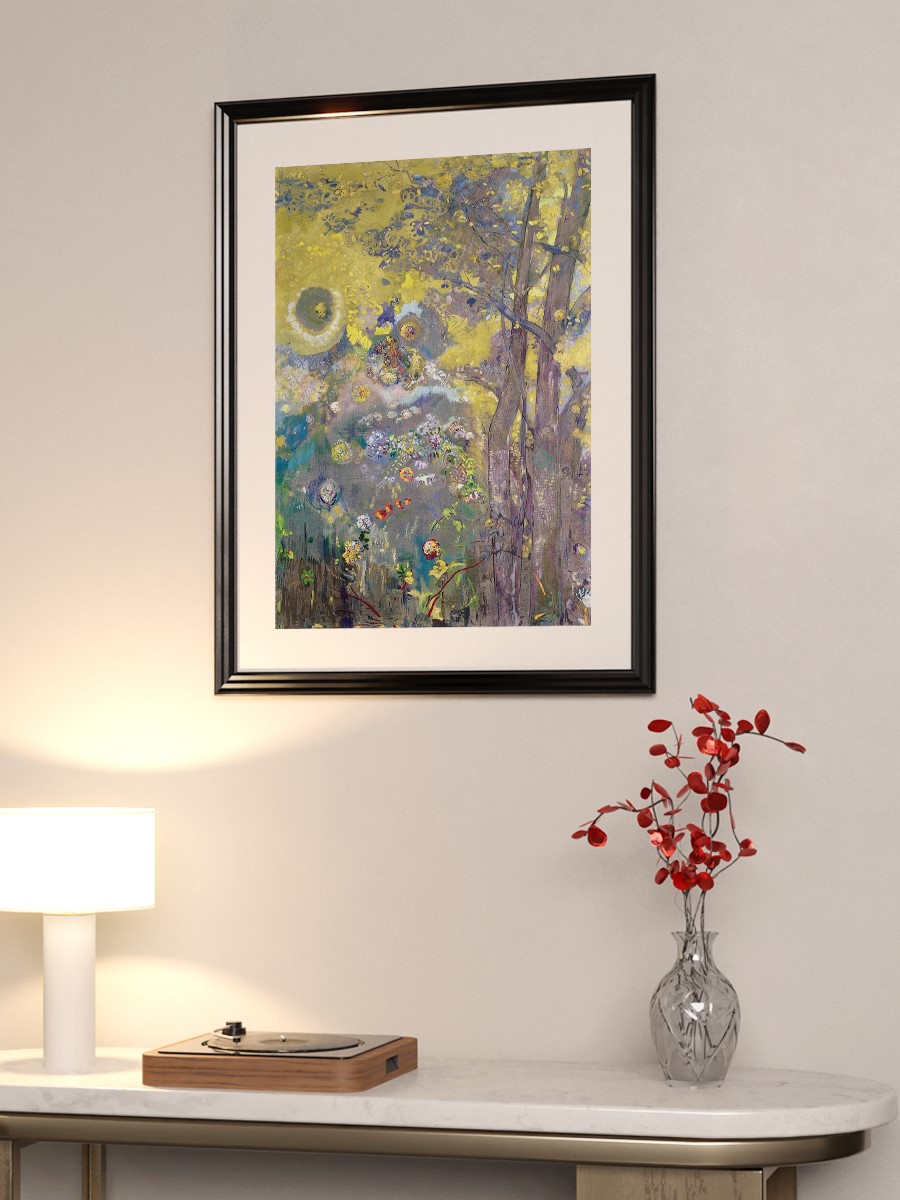 Odilon Redon Trees Tablo Sanatsal Ünlü Ressam Poster Çerçevesiz Yüksek Kalite Poster