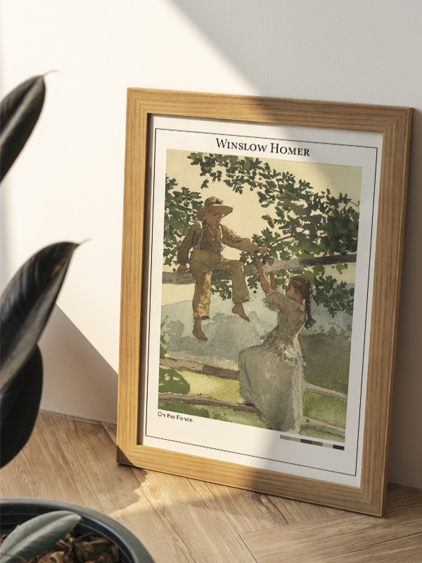 Winslow Homer On the Fence Poster