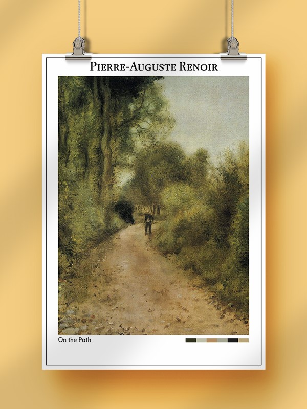 Pierre-Auguste Renoir On the Path Poster