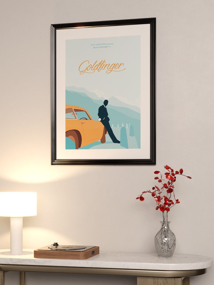One of my illustrations based on the original Goldfinge ...  Poster, Çerçevesiz Tv Film Poster